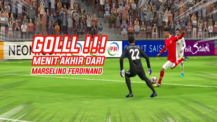 GG Parah. Gol Kemenangan Menit Akhir Cuy Lwn Bahrain || Highlight INA VS BHR eFootball