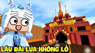 LÂU ĐÀI LỬA TRONG MINI WORLD MEOWPEO THỬ THÁCH PHÁ ĐẢO MAP MINI GAME PARKOUR SIÊU KHÓ