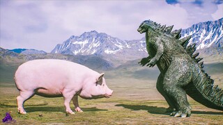 Godzilla vs Jurassic Pork