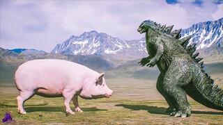 Godzilla vs Jurassic Pork