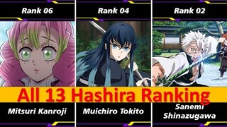 Ranking All Hashira From Demon Slayer Anime | Kimetsu No Yaiba