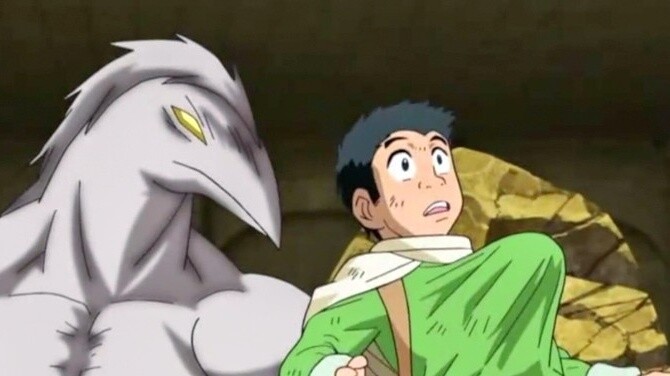 Komatsu in the back row was attacked by a mysterious creature, and the two kings joined forces to fi