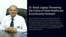 Dr. Ranjit Jagtap: Pioneering the Future of Heart Healthcare and Community Outreach