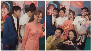 Toàn cảnh thảm đỏ Gặp lại chị bầu: Lê Lộc nắm tay Tuấn Dũng ủng hộ mẹ Lê Giang, dàn chị đẹp đổ bộ