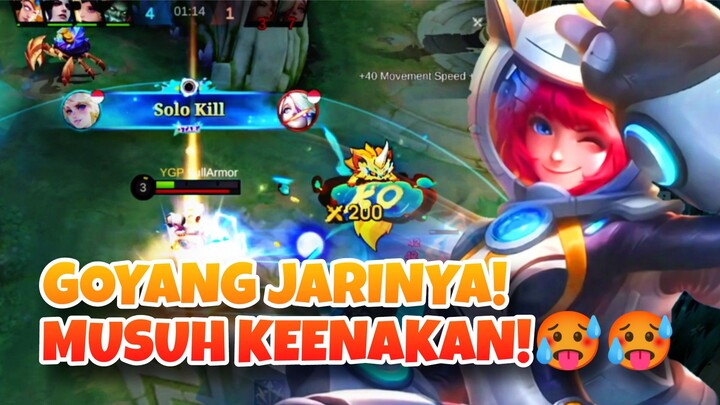 KIMMY GOYANG JARI! MUSUH KEENAKAN SAMPAI KERING! - Mobile Legends