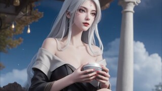 Sungguh gaya Cina yang indah! Xiao Bai sangat cantik, tapi aku tidak mengerti kenapa dia harus memak