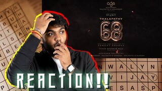 Thalapathy 68 Announcement | REACTION!! | Thalapathy Vijay | Venkat Prabhu | Yuvan
