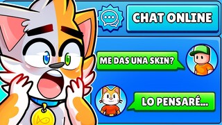 UN SUSCRIPTOR ME PIDIÓ que LE REGALE SKINS de STUMBLE GUYS... 🤔😼 ¿LE REGALO MUCHAS RULETAS?! 😱😳