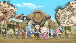 Isekai Quartet movie. Final battle + epiloge - "Melodic Road Movie" by Konomi Suzuki.
