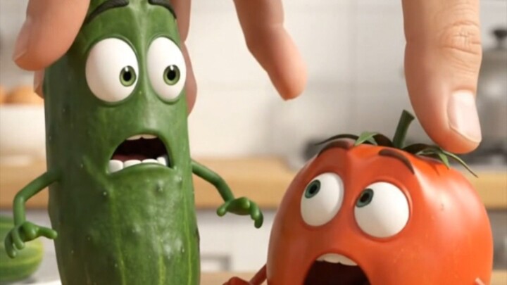 Tomato vs Cucumber 😂🥒🍅 | Who Wins?