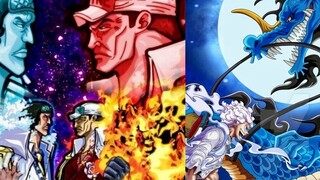 Trận chiến giữa Nguyên soái Akainu và Aokiji có khốc liệt hơn trận chiến giữa Kaidonica và Luffy? #1