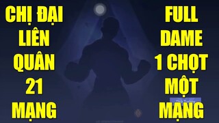 Chị đại của làng game liên quân mobile đi rừng full dame 1 xiên một mạng hủy diệt 21 mạng