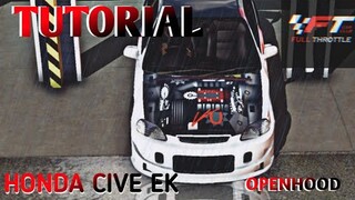 How to make an openhood for civic ek | Car Parking Multiplayer
