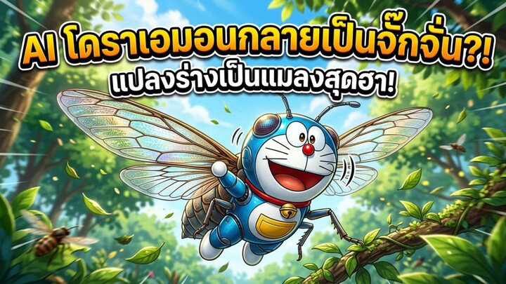 โดราเอมอนกลายเป็นจั๊กจั่น