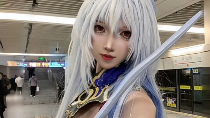 Your beauty filter’s way too strong—the sword’s actually bending!