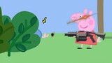 Peppa Pig: Is George hiding? Look at my asshole weapon! ! !