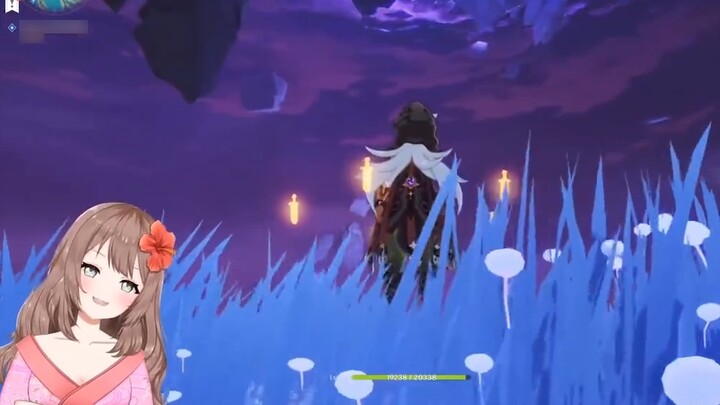 [Genshin Impact / Cooked Meat] A Japanese girl who loves to laugh watches Aru sing