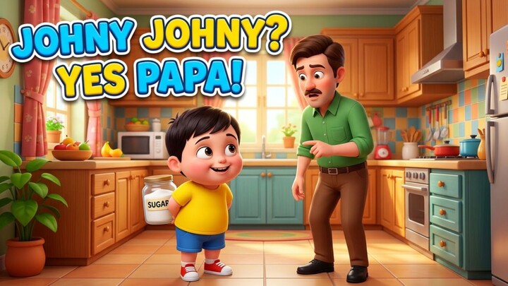Johny Johny Yes Papa | Kids Songs | Nursery Rhymes for Kids | Funny Cartoon | AI Animation