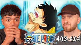 EVERYTHING IS GOING WRONG!! - One Piece Episode 403 & 404 REACTION + REVIEW!