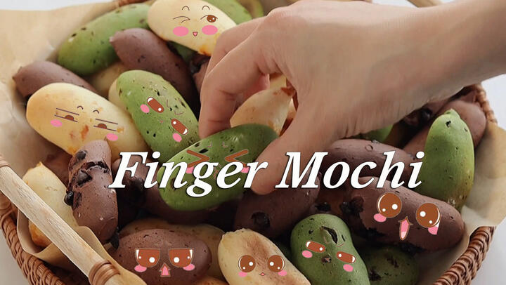 【Food】Making finger mochi. Do you prefer listening or watching?