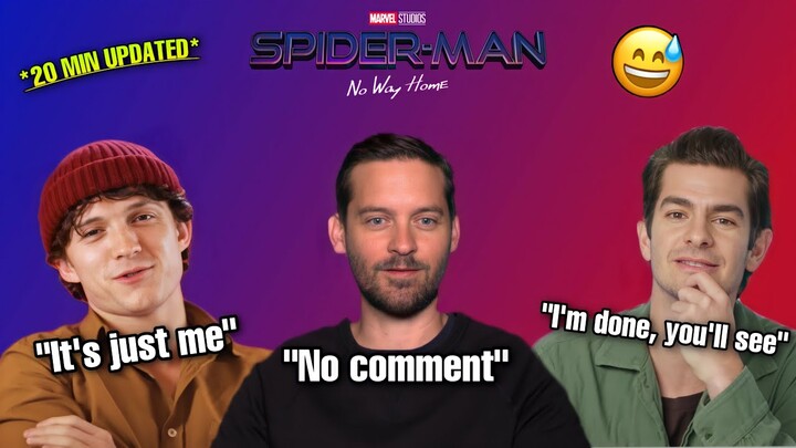 20 min of Spider-Man No Way Home cast talking about the movie/rumors|Tom Holland|Andrew Garfield|