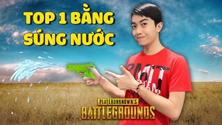 CrisDevilGamer TOP 1 PUBG BẰNG SÚNG NƯỚC ĐẦU TIÊN TRÊN THẾ GIỚI