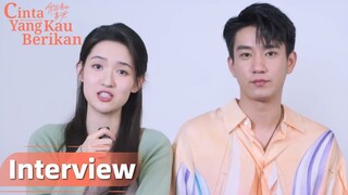 The Love You Give Me | Wawancara: Manisnya Wawancara Wang Yuwen dan Wang Ziqi | WeTV【INDO SUB】