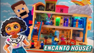 Encanto Madrigal House Playset! Disney Figures w/ Bruno Light Up Song Review Unboxing - Puppet Steve