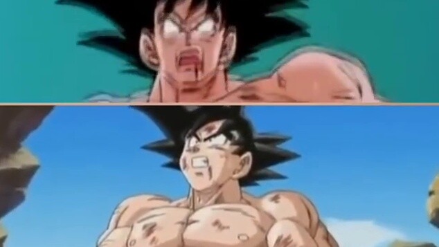 Dragon Ball Z Old and New Comparison