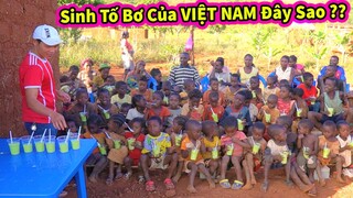 Quanglinhvlogs || Cảm Nhận Của Các Em Khi Lần Đầu Thưởng Thức Món Sinh Tố Bơ của Việt Nam