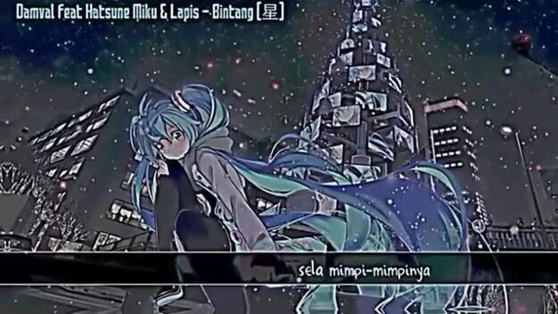 song hatsune miku (bintang di langit)