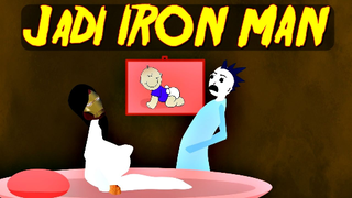 Kuntilanak Jadi Iron Man - Kartun Hantu Lucu