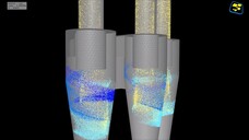 Cyclone Separator Dynamics With Simulation | samadii/dem (Multi-Cyclone)