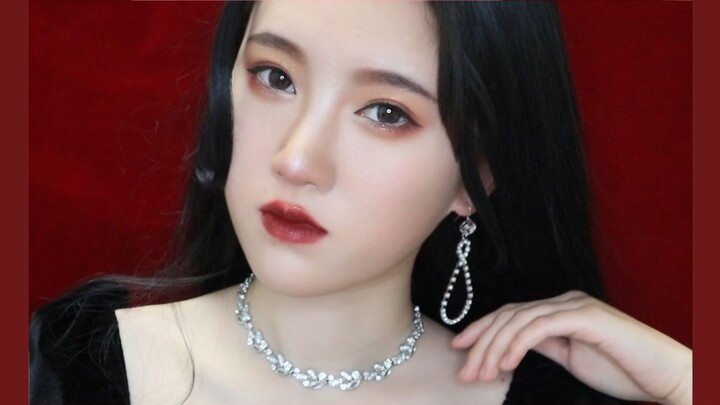 แต่งหน้าเลียนแบบจวีจิ้งอี | ลุคปากแดงวินเทจสไตล์ฮ่องกง