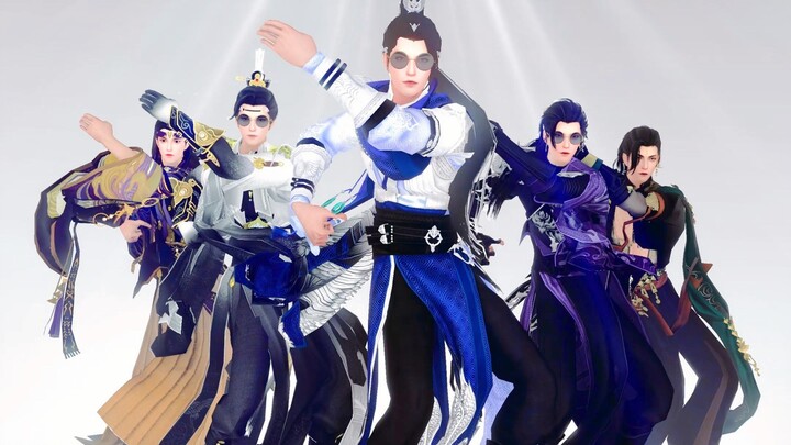 【A Dream of Jianghu MMD】My sworn brothers and I after we beat the iron in the game: