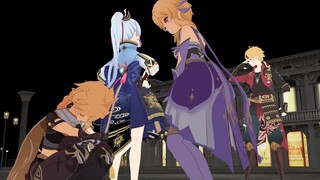 Love Triangle (Aether x Ayaka x Tohma) | Genshin Impact