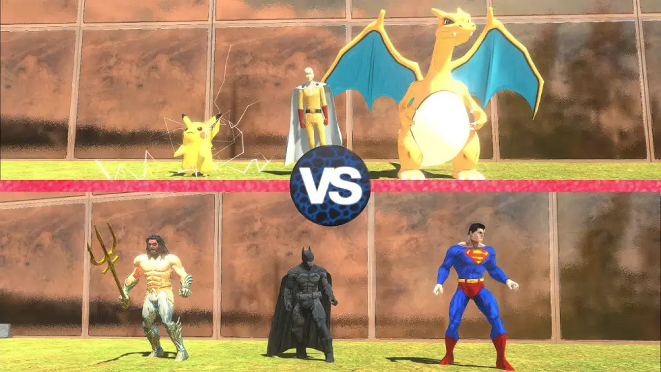 Team Dc Comics Vs Team Pokemon Animal Revolt Battle Simulator Bilibili