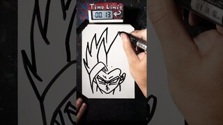 How to Draw GOHAN in 40 Seconds