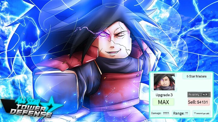 [NEW CODE]🧿NEW 5 STAR MADARA DESTROYS⚰️6 STAR SASUKE ALL STAR TOWER DEFENSE (FANMADE) ROBLOX