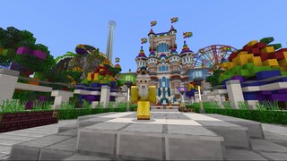 Minecraft / A Massive Theme Park Full Of Colour The Rainbow Park By Everbloom Studios Part 1