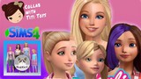 SIMS 4 | CAS | Barbie dreamhouse adventures household 💖 - Collab with Titi Toys and dolls + CC LIST