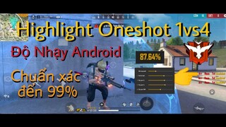 Highlight Free Fire 1vs4 Bình tĩnh xử lý trong mọi tình huống | Độ nhạy Android + Setting + Dpi🔥 #5