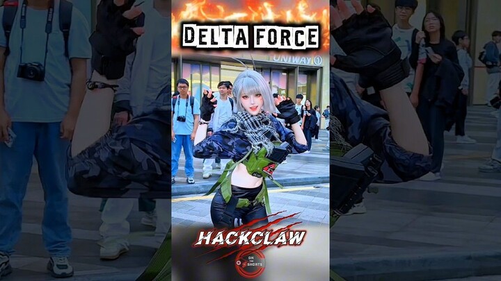 Hackclaw Dance Again On Public Roads  Delta Force Cosplay #shorts