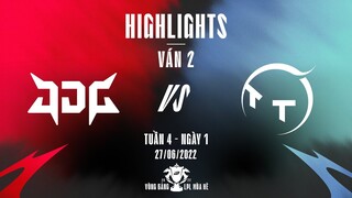 JDG vs TT | Highlights - Game 2 | Tuần 4 Ngày 1 | LPL Mùa Hè 2022