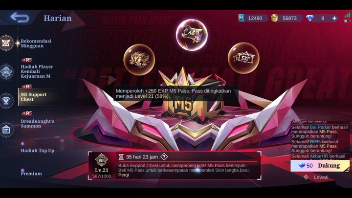 250 DM HANGUS#MLBB