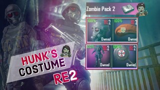 🧟‍♀️ I GOT HUNK’s 🧟‍♂️ Costume RE2 | ZOMBIE PACK 2 | PUBG MOBILE