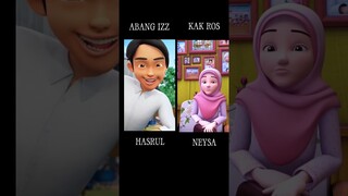 PENGISI SUARA ABANG IZZ & KAKROS #abangizz #kakros #upinipin #voiceactor #shorts #foryou