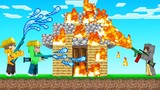Minecraft FIREFIGHTERS vs PYROMANCER! (dangerous)