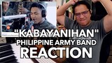 "Kabayanihan" - Philippine Army Band | Reaction Video + Guitar Lesson | Filipino w/ English subs