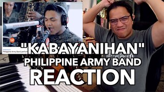 "Kabayanihan" - Philippine Army Band | Reaction Video + Guitar Lesson | Filipino w/ English subs